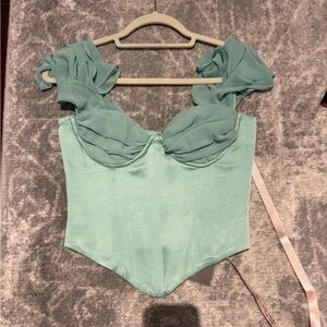 House of CB Isabella Corset in Jade